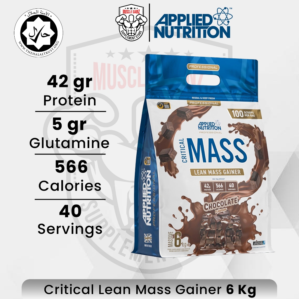 Applied Nutrition Critical Mass Professional - Lean Mass Gainer 6Kg - 40 Servings