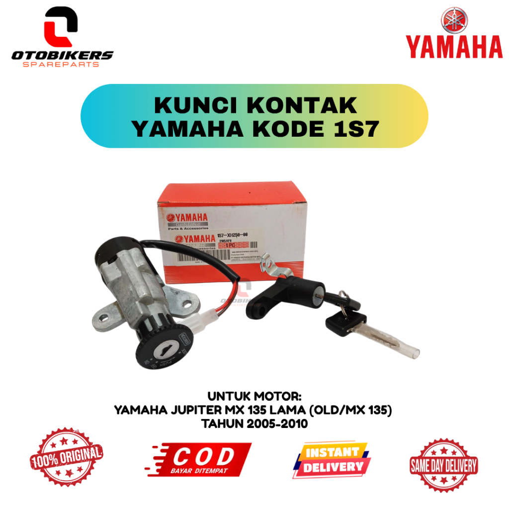 Set Kunci Kontak Yamaha 1S7 Original untuk motor Jupiter MX 135 Lama (Old/MX 135) 2005 - 2010