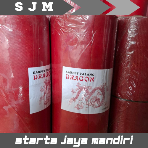 Karpet Talang Merah 90cm Meteran Karpet Talang Air Dragon
