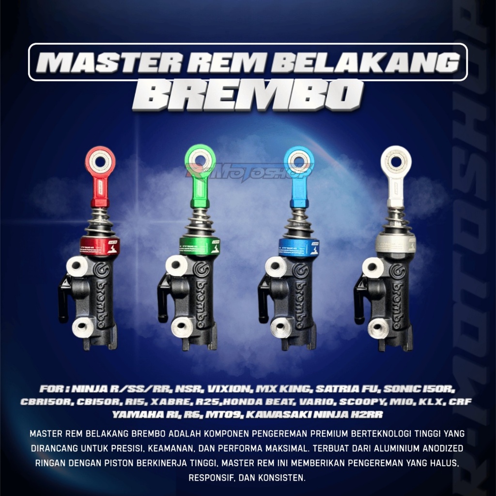 RMotoshop | MASTER REM BELAKANG BREMBO ORIGINAL UNIVERSAL NINJA/VIXIOM/MX KING/SATRIA FU/SONIC.ISI 1
