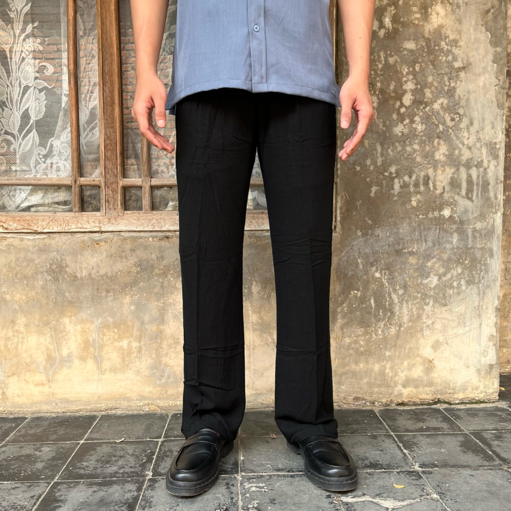 Celana Linen Bahan Katun Linen Premium