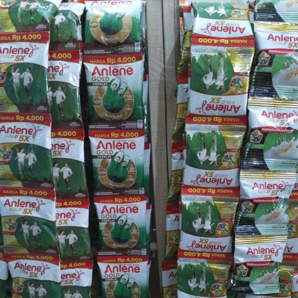 Anlene actif & gold sachet 10 renceng
