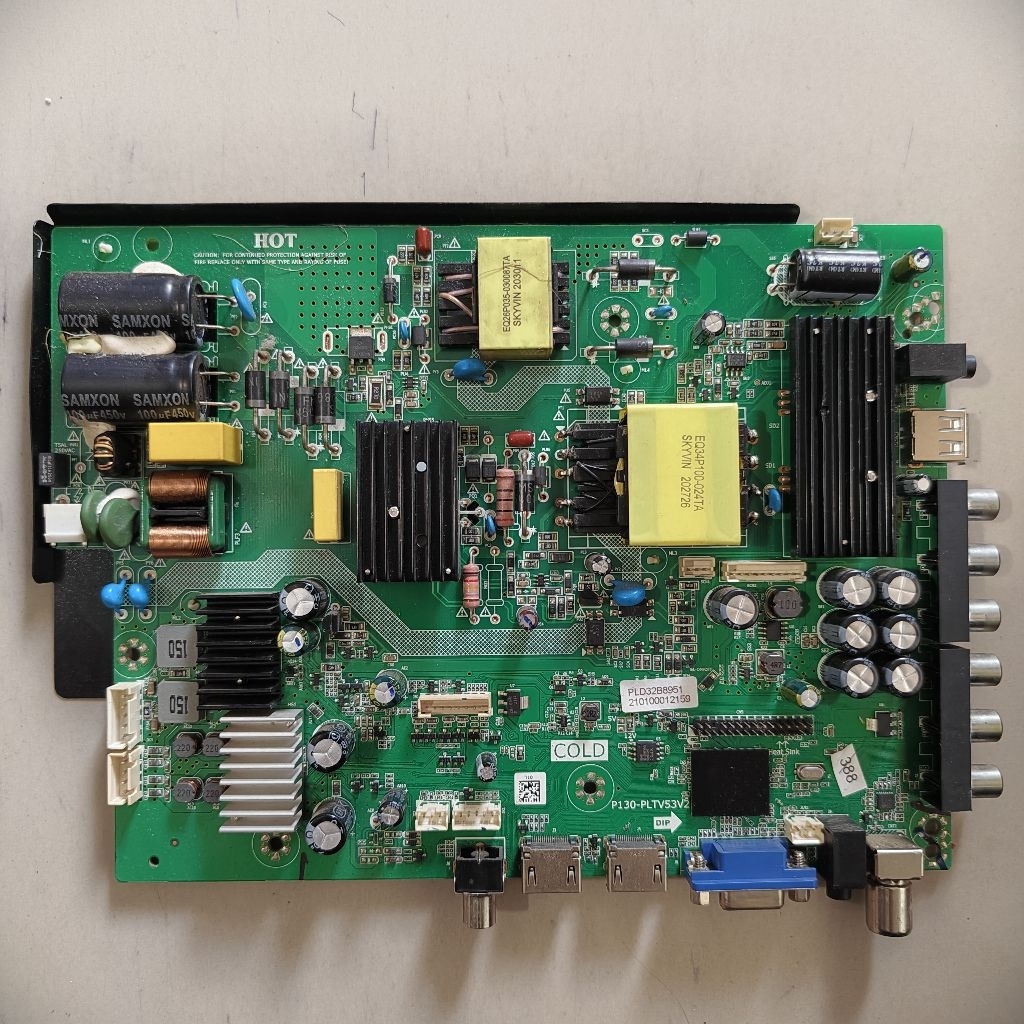 Mesin MB Motherboard TV LCD LED TV Polytron 32 Inch tipe PLD32B8951 cabutan normal tested mulus no m