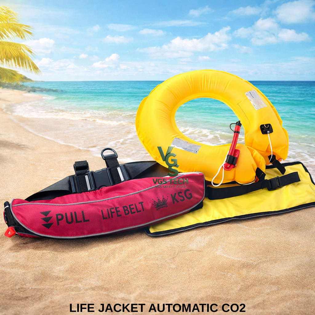 Life Jacket Automatic Pinggang Solas Pelampung Renang Otomatis Life Jacket Sabuk Automatic