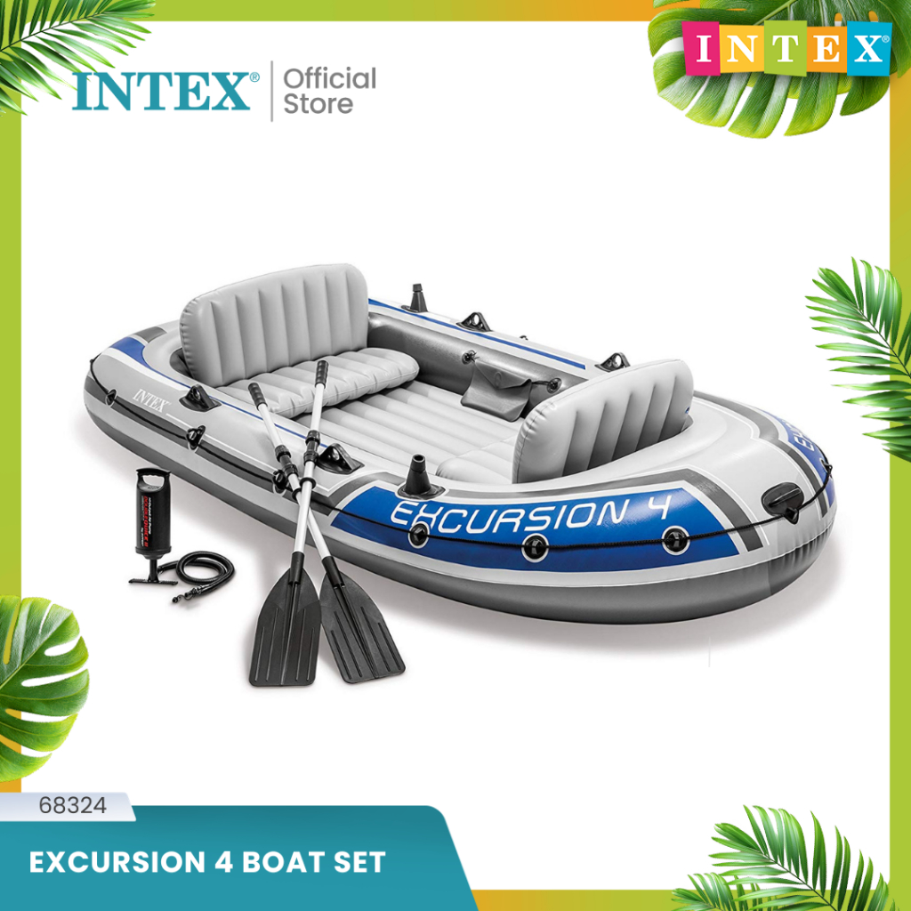 Perahu Karet Intex Excursion 4 Boat Set 68324
