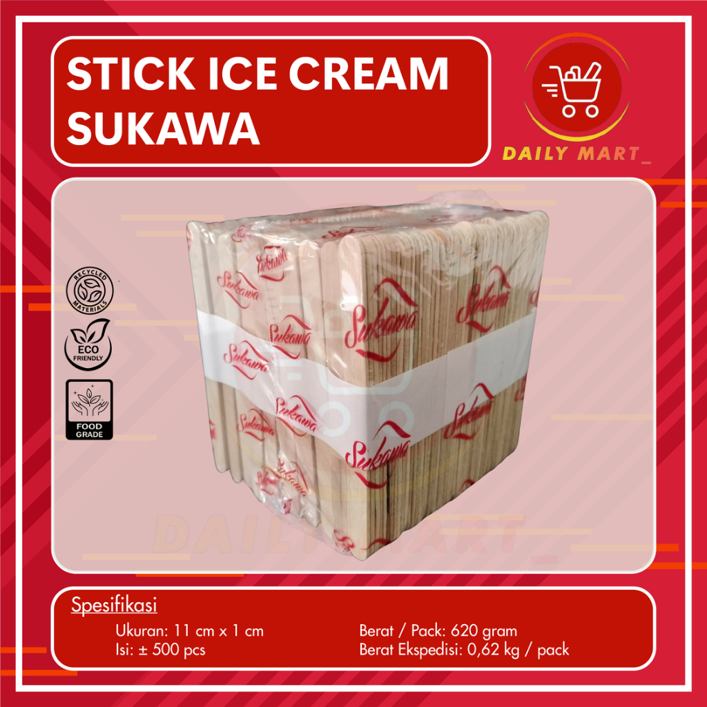 Stick Ice Cream Kayu/Stick Ice Cream isi @500pcs