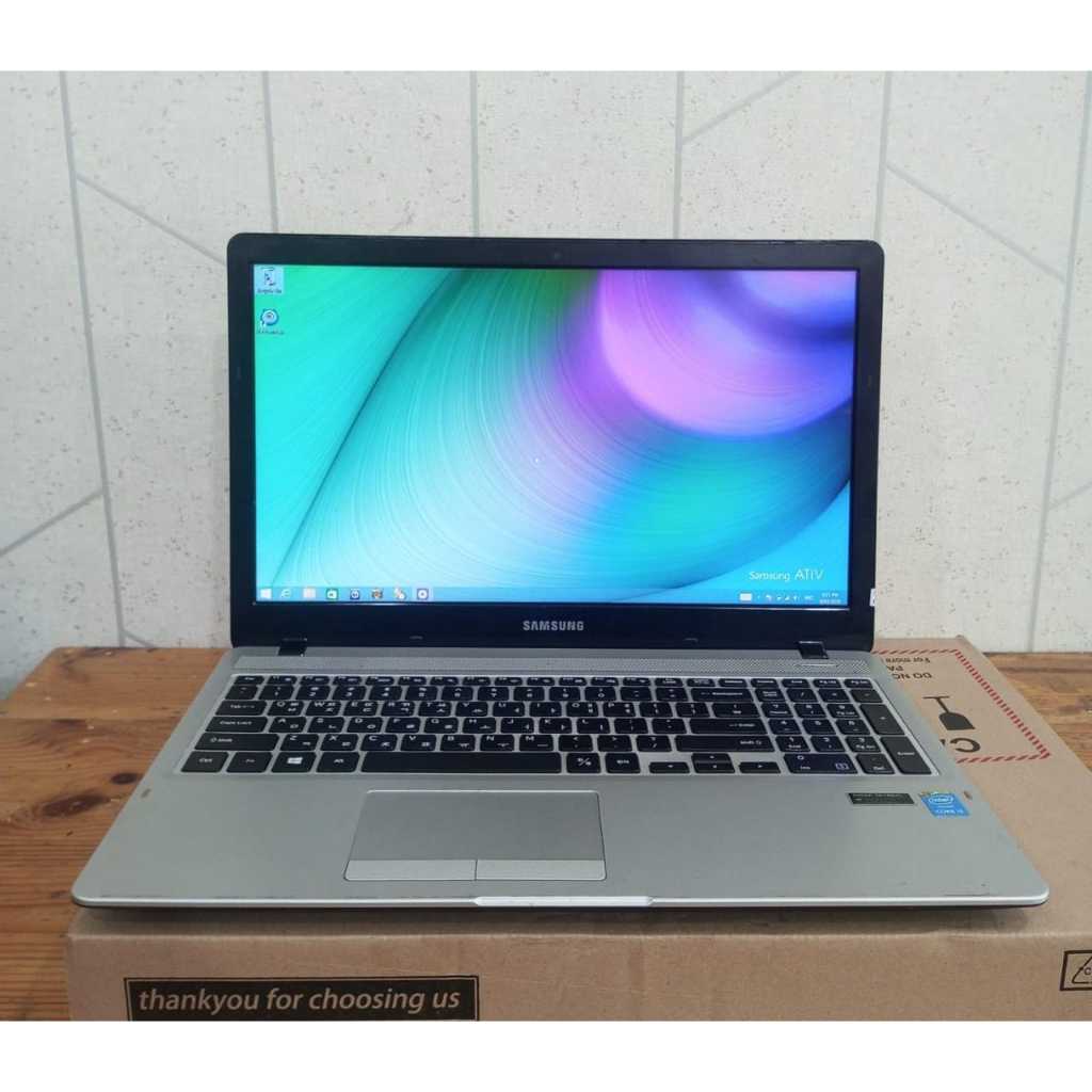 Laptop Samsung 500R5K, Core i5-5200U, #Nvidia GeForce 840M 2Gb, Ram 8 / 128Gb, Lengkap, Black Silver
