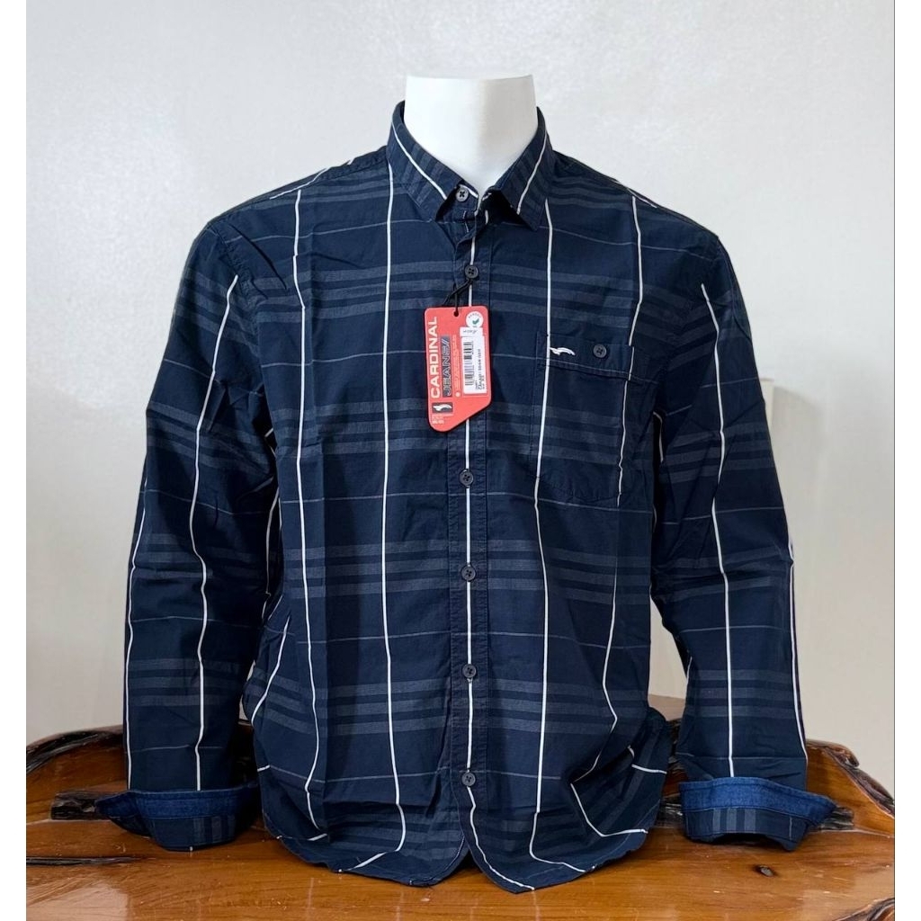KEMEJA PRIA CARDINAL JEANS BIG SIZE / JUMBO NEW LENGAN PANJANG