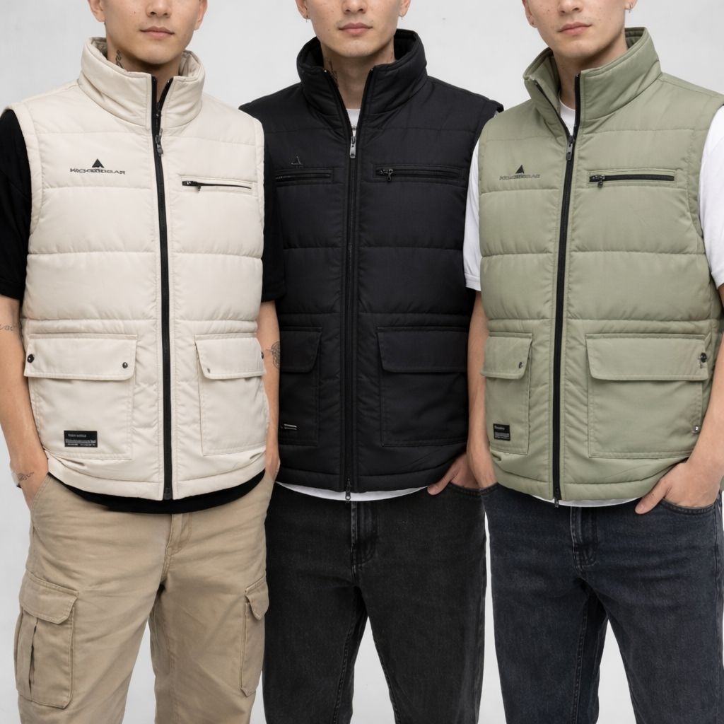 ASTRINA ROMPI KICKZOOGAR VEST PRIA PREMIUM TANPA TOPI ORI VEST KICKZOOGAR BORDIR
