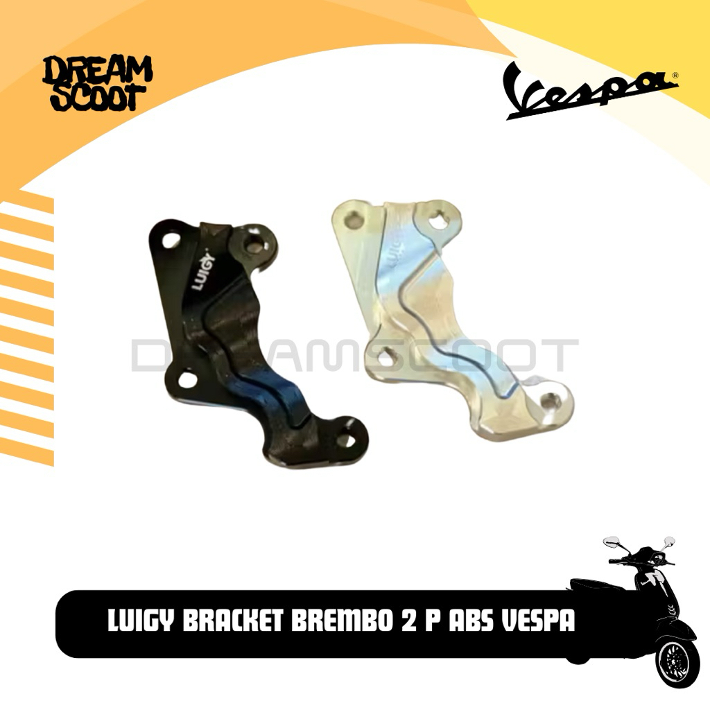 Bracket brembo 2 Piston luigy ABS Vespa sprint Vespa primavera vespa matic bracket luigy brembo vesp