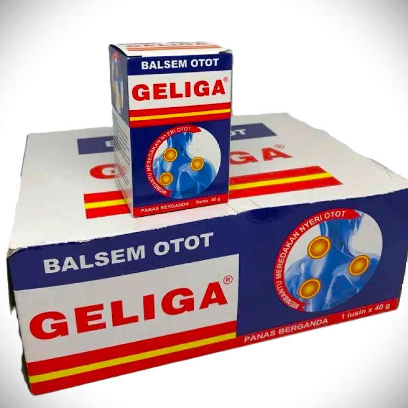 Balsem Otot Geliga 10g - Lusin, Balsem Otot Geliga 10gr, Balsem Geliga 10gr