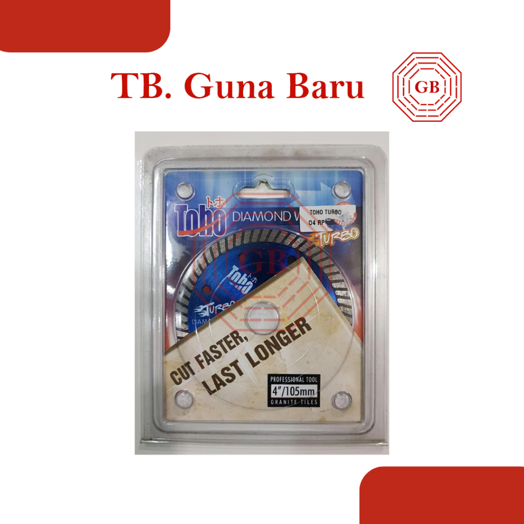 MATA POTONG TOHO 4" GRANIT / MATA POTONG KERAMIK / MATA GERINDA POTONG