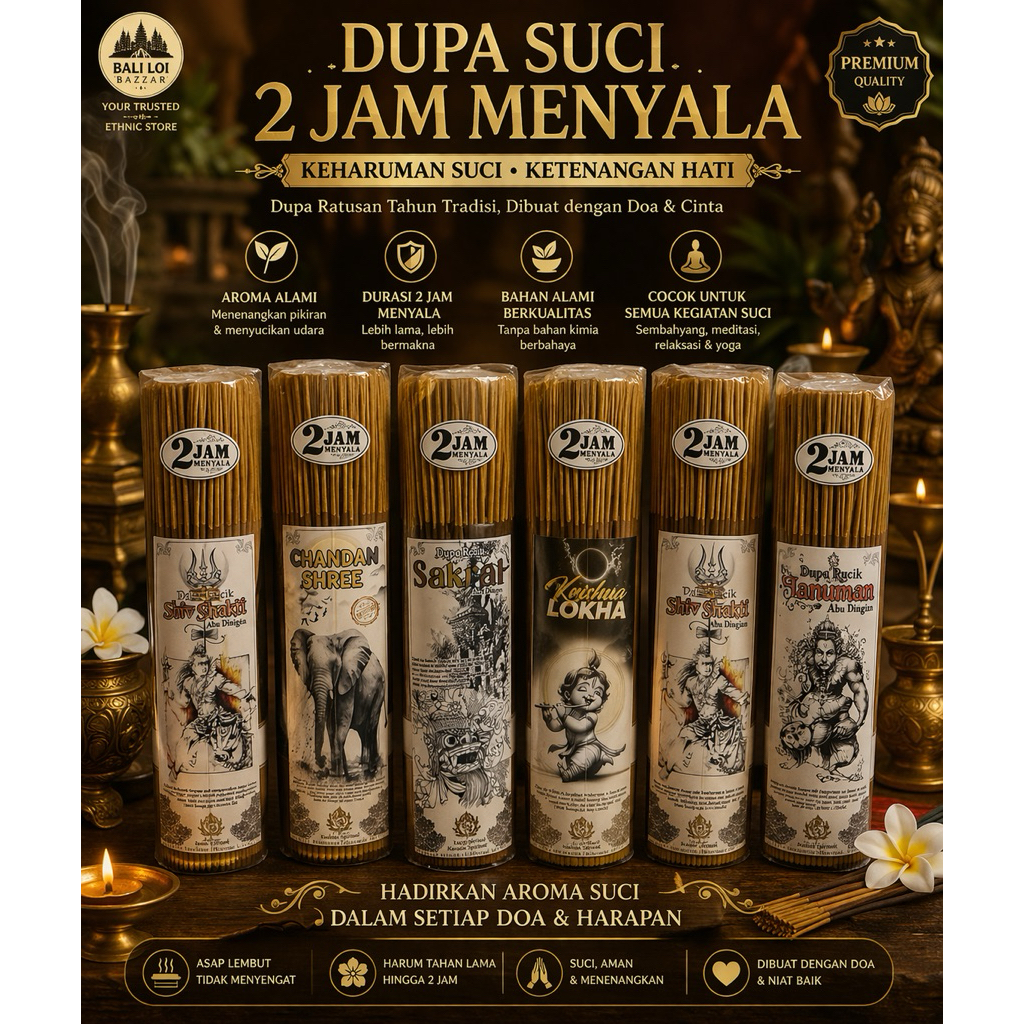 Dupa Rejeki 2 Jam – Dupa Wangi Tahan Lama – Untuk Energi Positif”