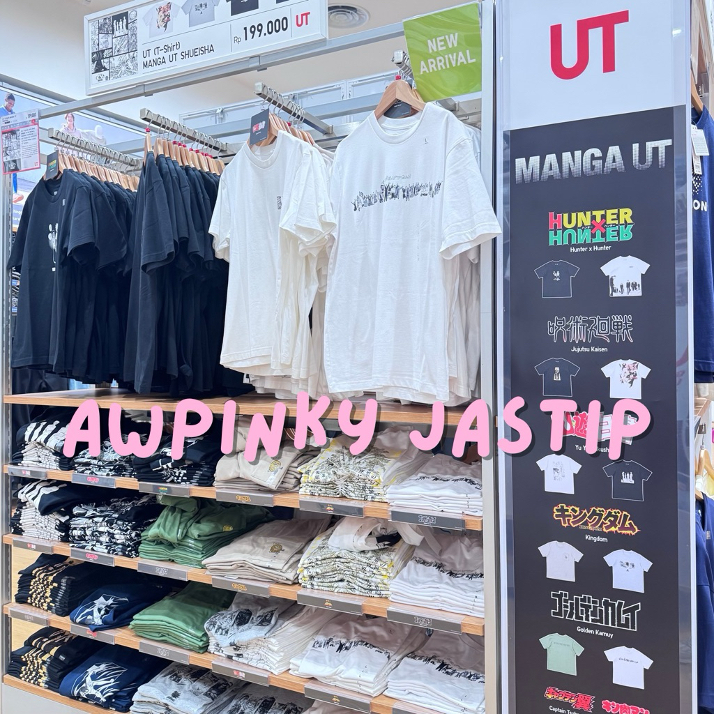 JASTIP UNIQLO UT KAOS SHUEISHA HUNTER X HUNTER JUJUTSU KAISEN CAPTAIN TSUBASA GOLDEN KAMUY ONE PIECE