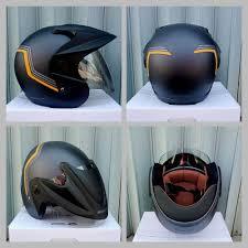 Helm Honda Half Face Blue V2 Original AHM ( Blv2 )
