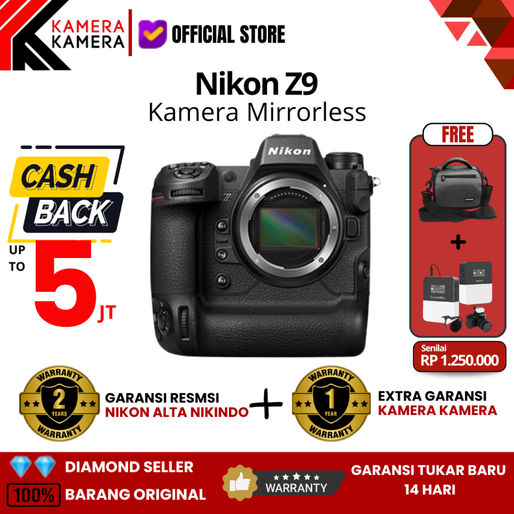 Nikon Z9 Z 9 Body Only Mirrorless Camera GARANSI RESMI