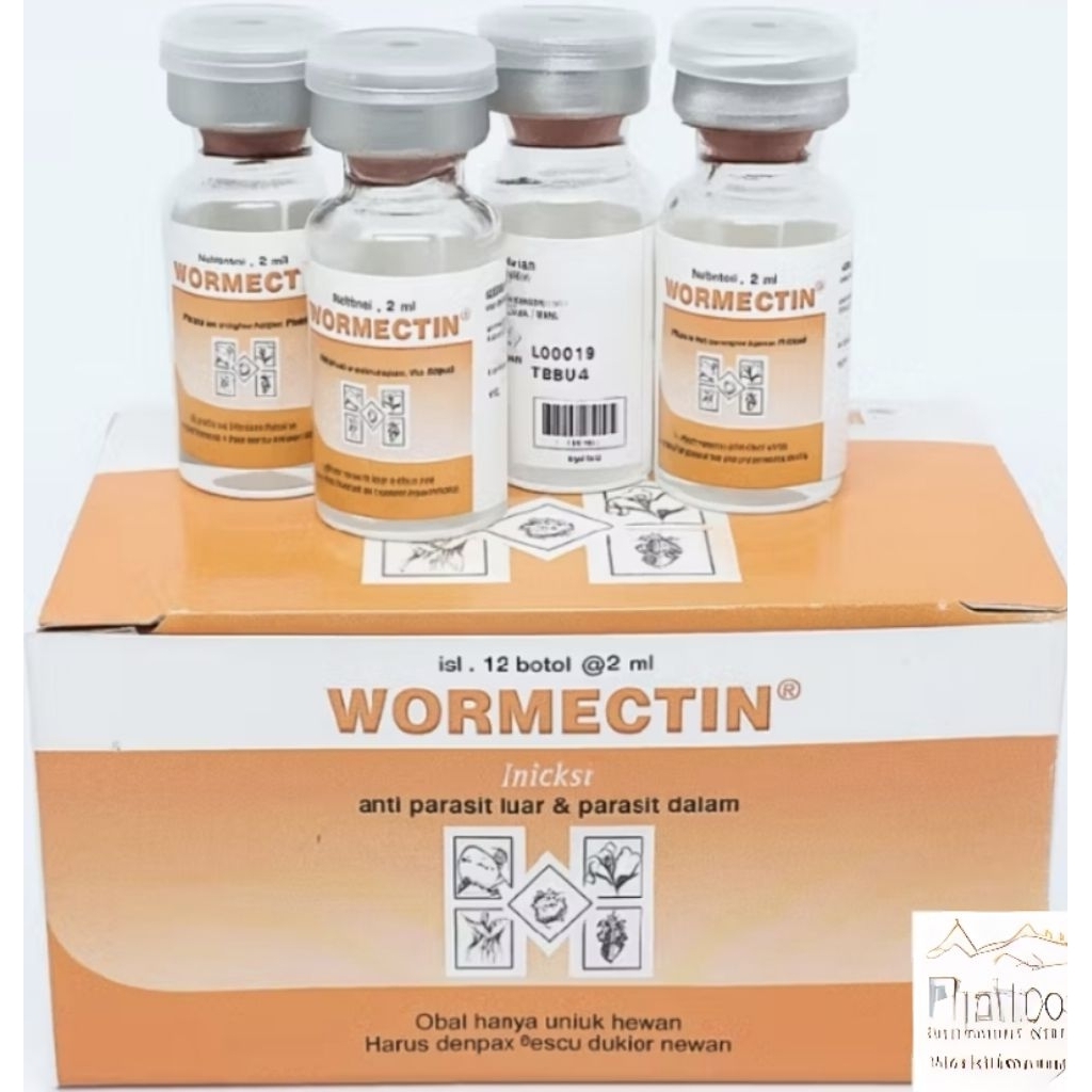 Wormectin-2ml obat sapi kambing kutu jamur kudis dan seterusnya