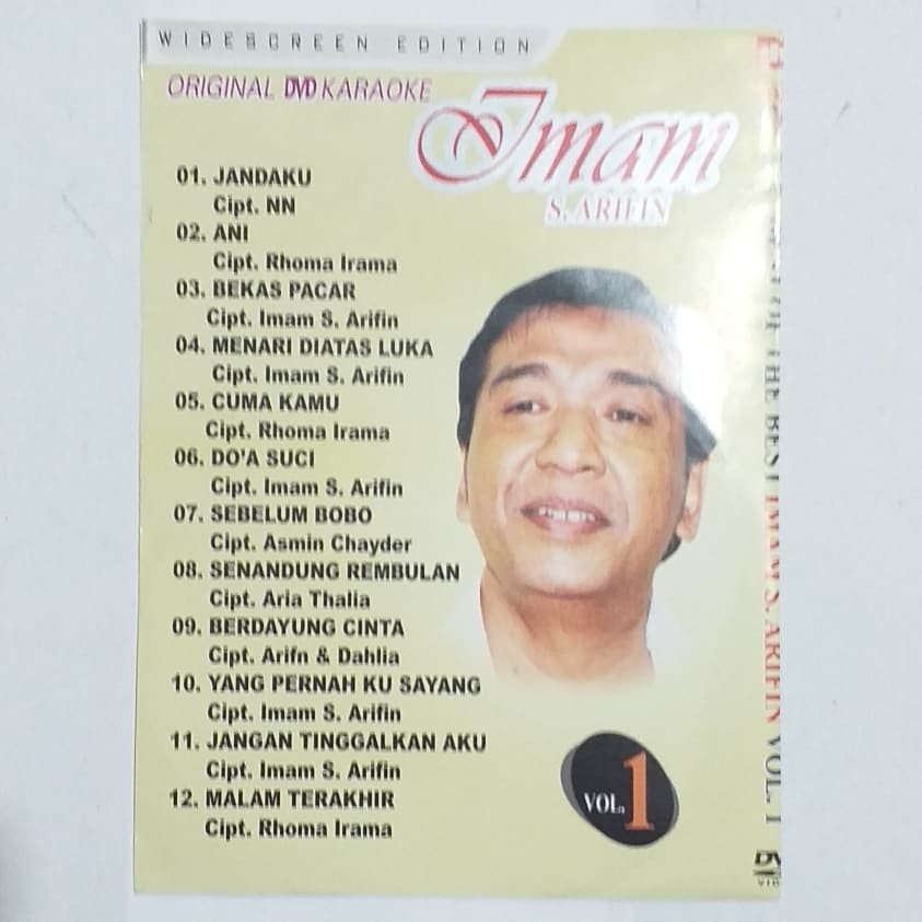 Kaset Dvd Lagu Dangdut Imam S Arifin Karaoke Best Collection