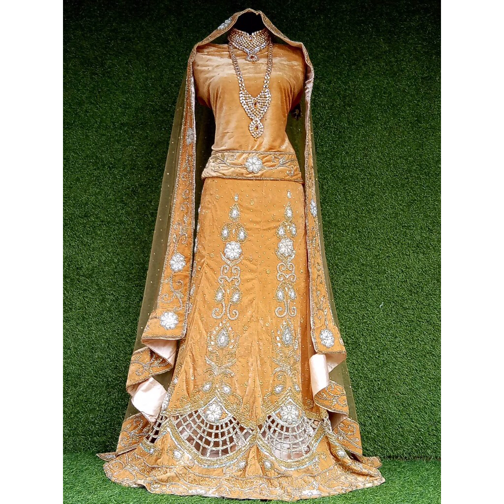 SET LENGHA STONE GOLD| BAJU PENGANTIN INDIA| BAJU INDIA MEWAH