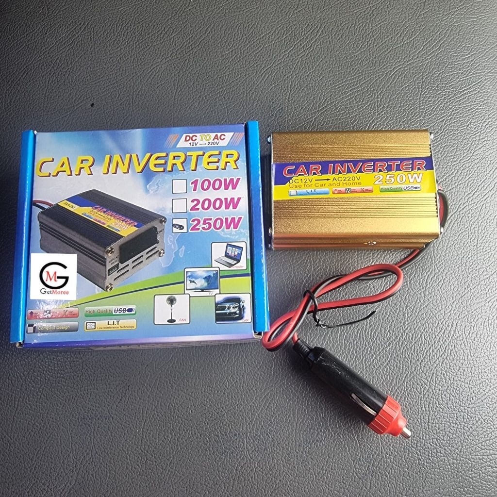 Inverter Car 250Watt DC TO AC 12V To AC 220V DC-AC Inverter Mobil