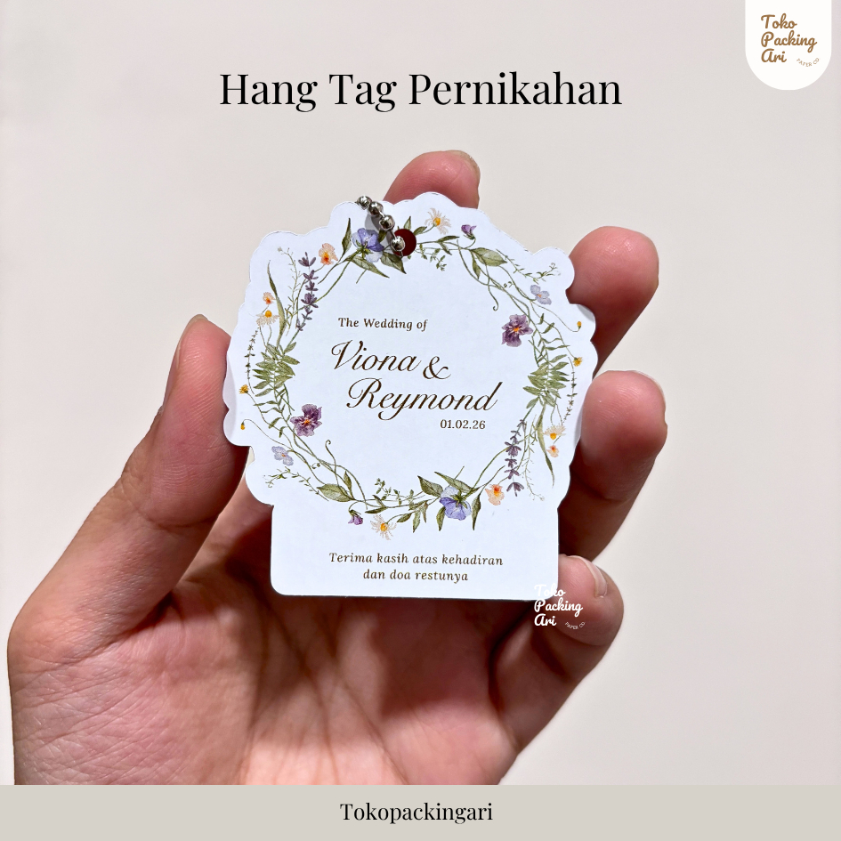 Hang Tag Pernikahan | Label Souvenir Pernikahan