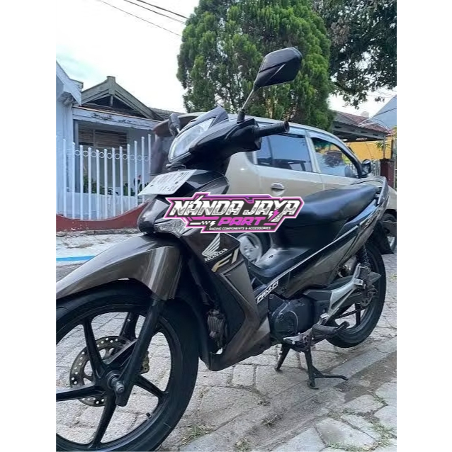cover bodi supra x125 coklat limited edition premium - kap supra x125 coklat - cover bodi supra