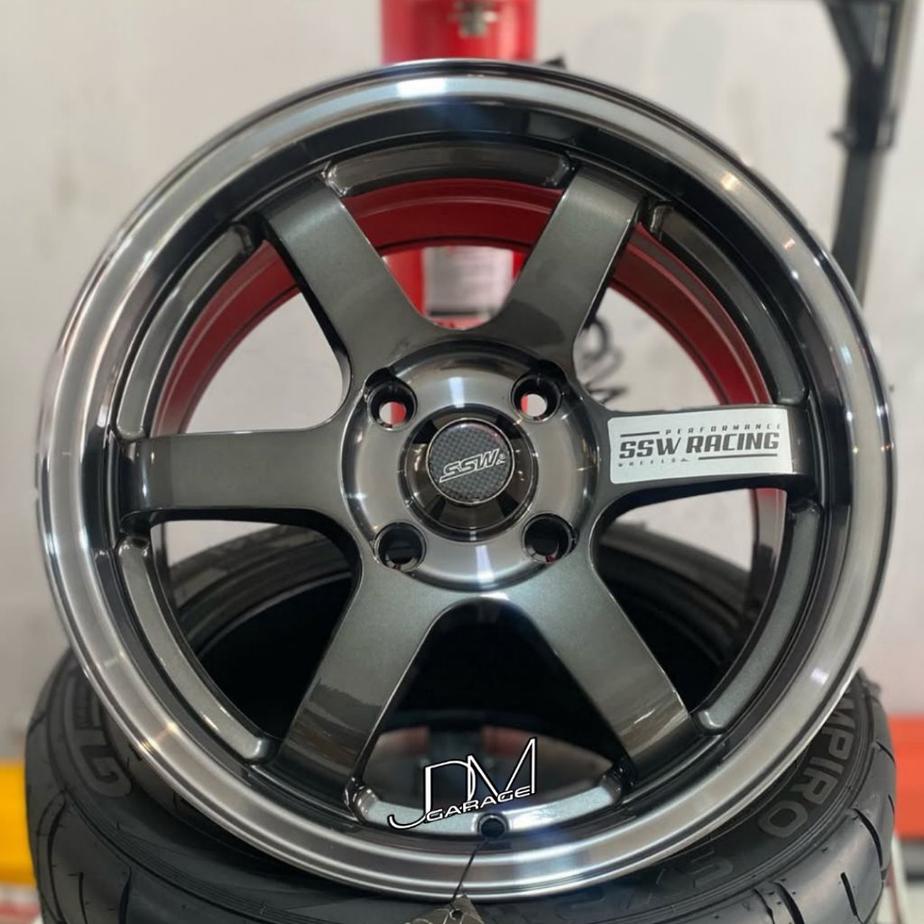 velg mobil r16 pcd 4x114,3 te37 original ssw Thailand velg racing ring 16 untuk Avanza Xenia Livina 