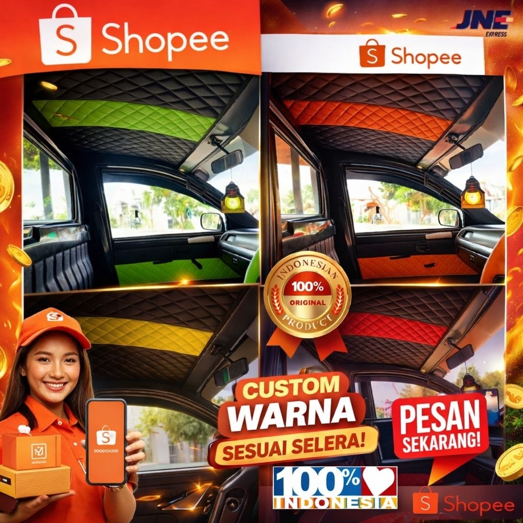 COVER ATAP PLAFON MOBIL PICKUP / SARUNG PLAFON PICKUP / SARUNG KABIN PICKUP / PELAPIS ATAP MOBIL PIK