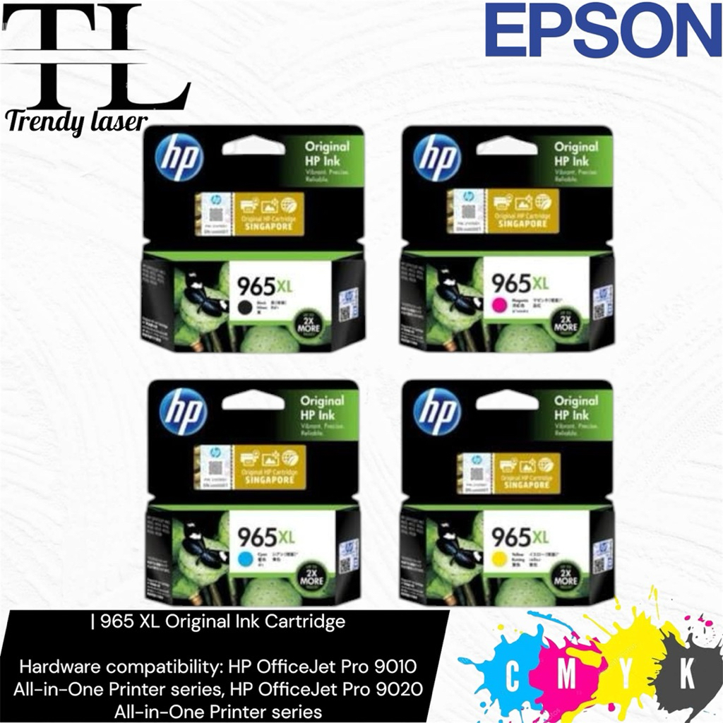 Catridge hp 965XL Tinta Original Varian HP OfficeJet Pro 9010 All-in-One Printer series, HP OfficeJe