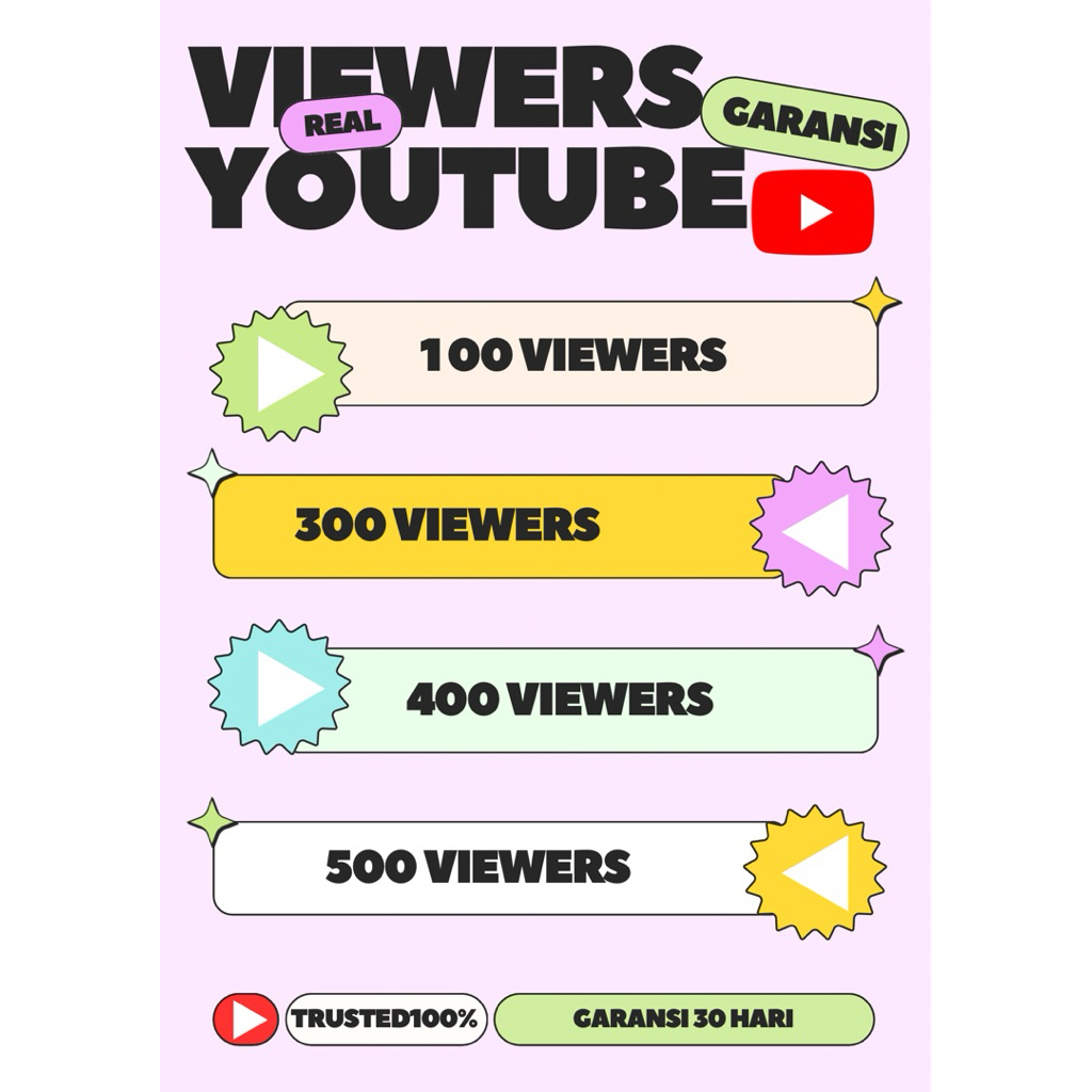 Jasa Penambah Views Viewers Like YouTube Yt Premium Real Indonesia Trusted Bergaransi Cepat Aman
