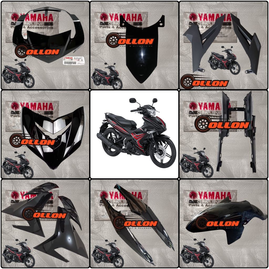 Cover Body halus Full set Jupiter Mx king 150 2015 Original yamaha hitam metalik