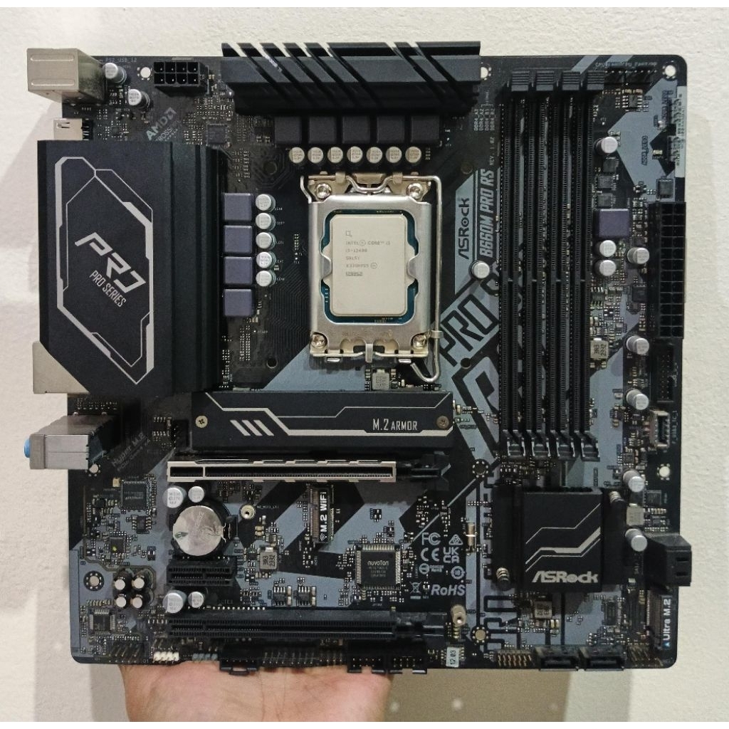 I5 12400F + ASROCK B660M PRO RS DDR4 GARANSI ON