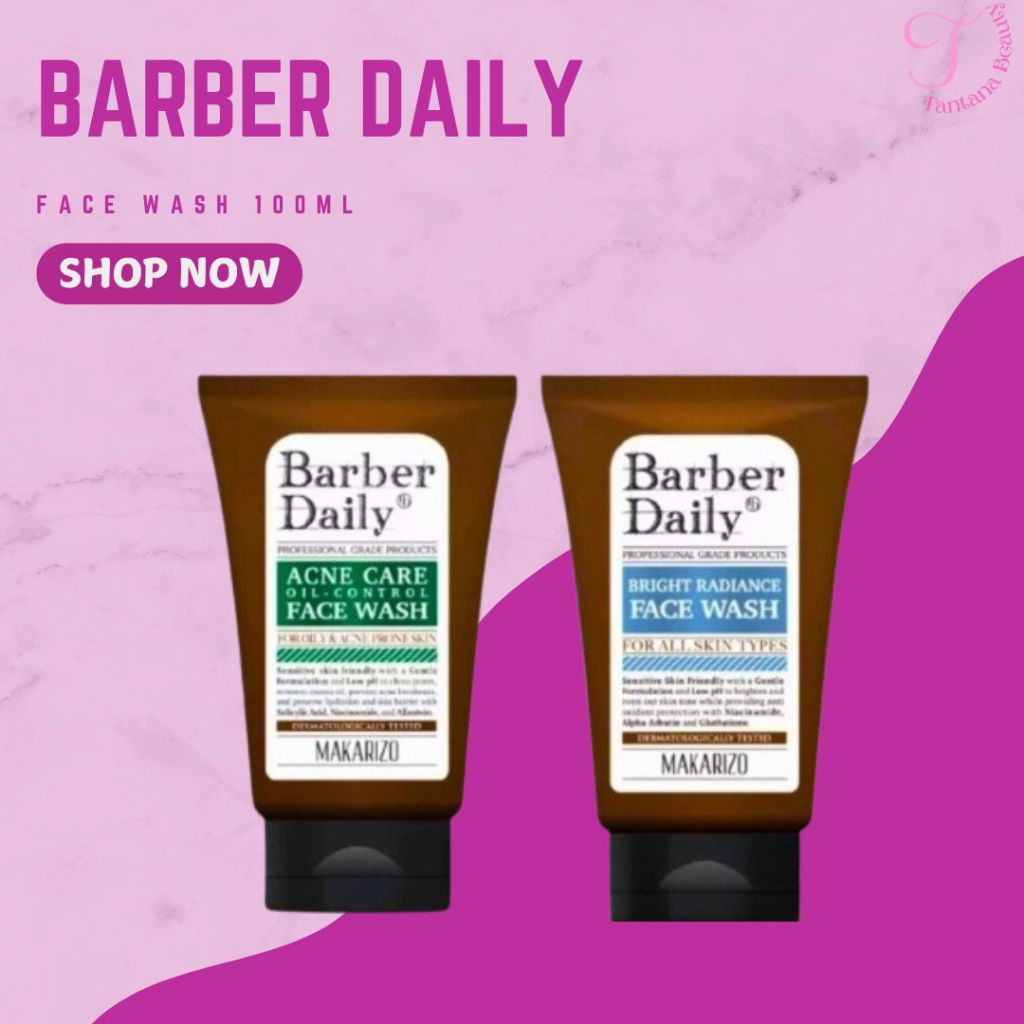 Barber Daily Face Wash - Barber Daily Acne Care & Oil Control Face Wash - Barber Daily Bright Radian