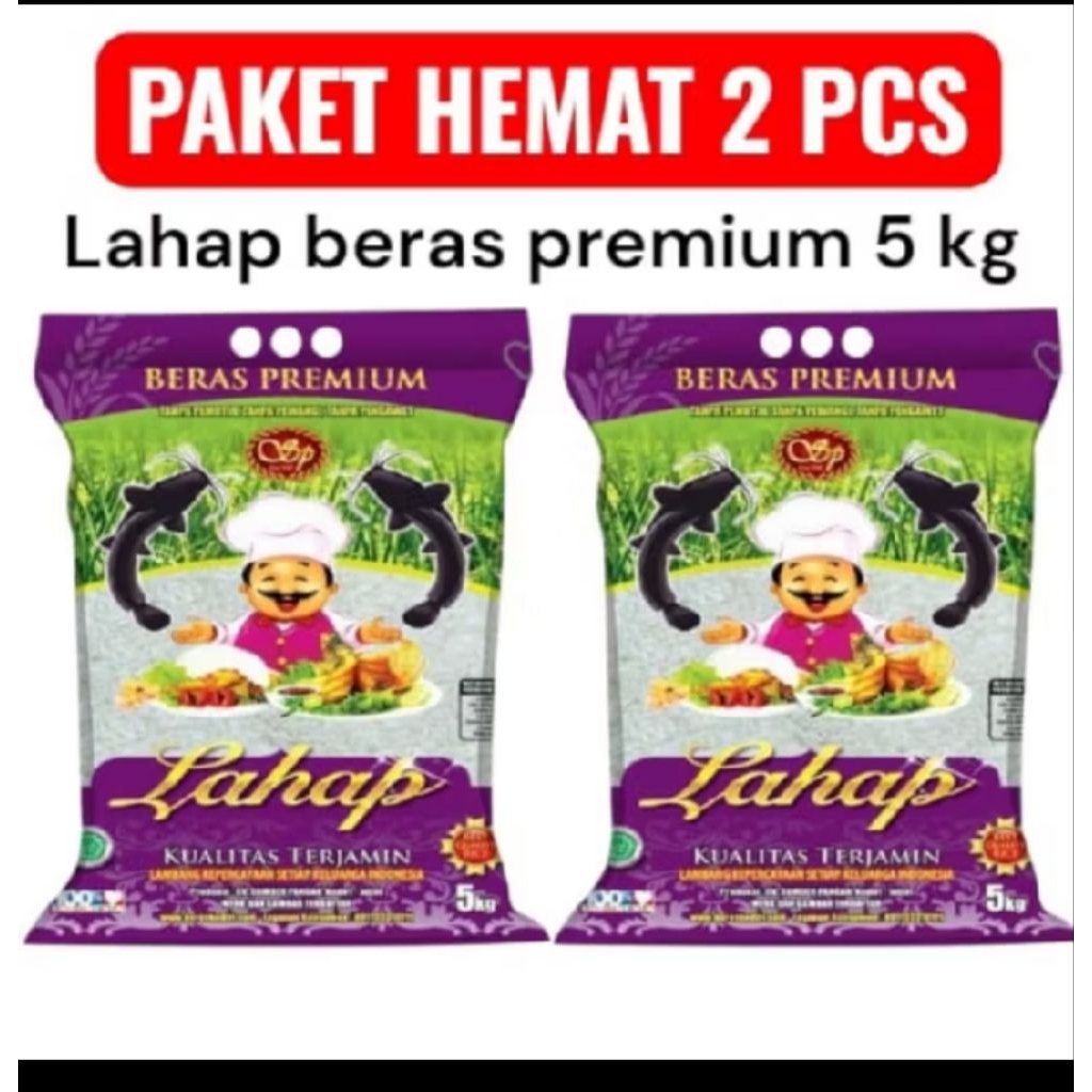 [INSTAN] BERAS LAHAP LELE 10 KG (5KG*2SAK) - ORIGINAL 100%