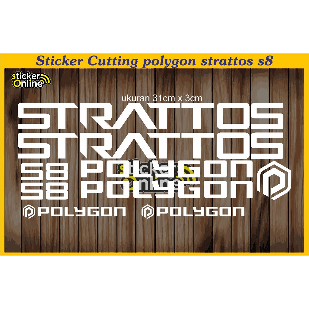 sticker polygon strattos s8 cutting sticker sepeda polygon