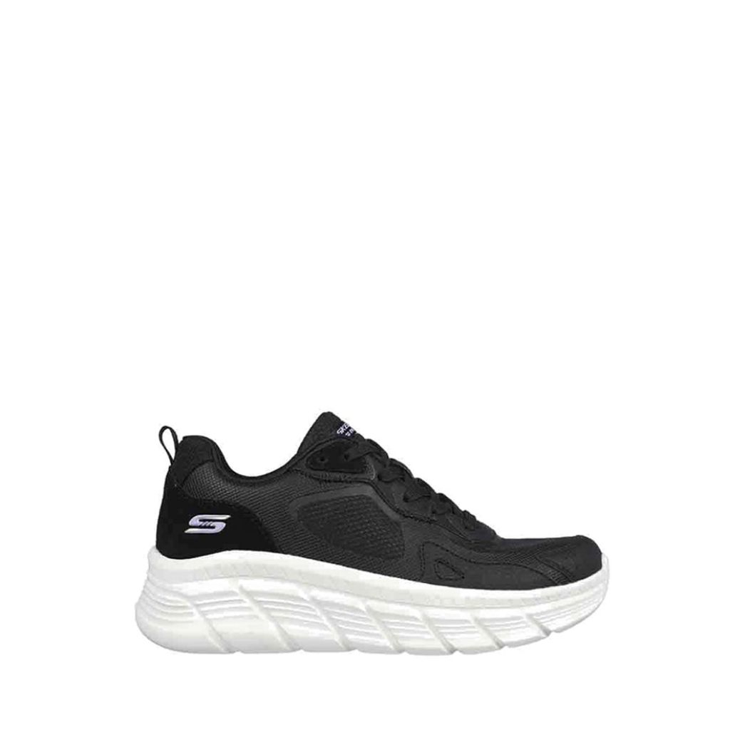 Sepatu Sneaker Skechers Bobs B Flex Hi Wanita - Black Original SKE117380BLK