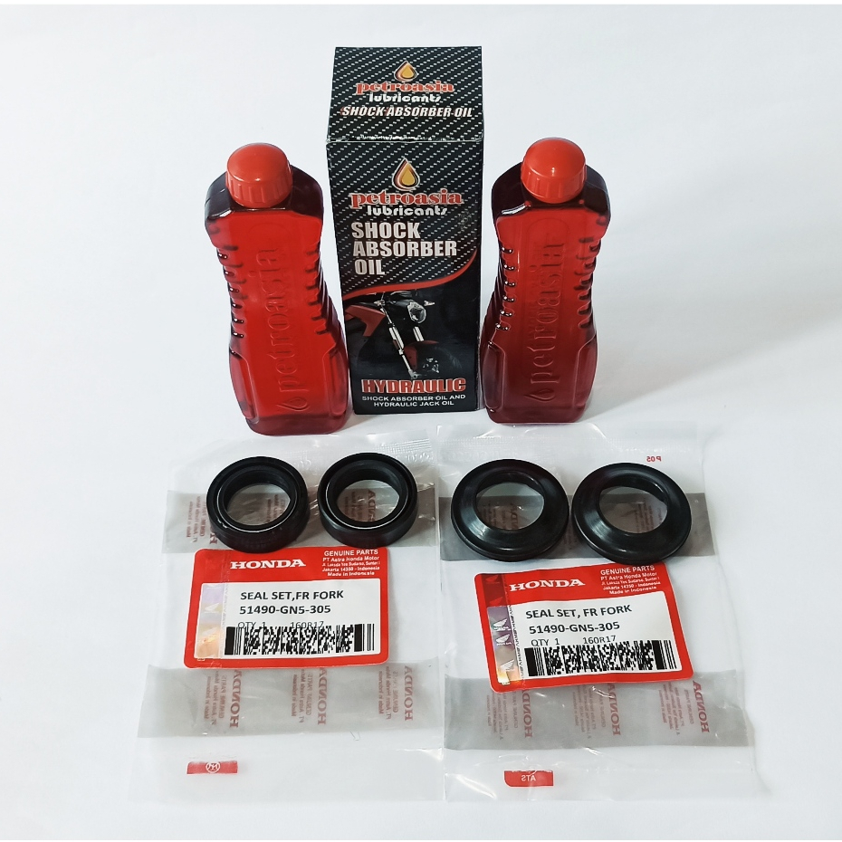 Seal Shock Depan Dan Oli Shock HONDA BEAT KARBU