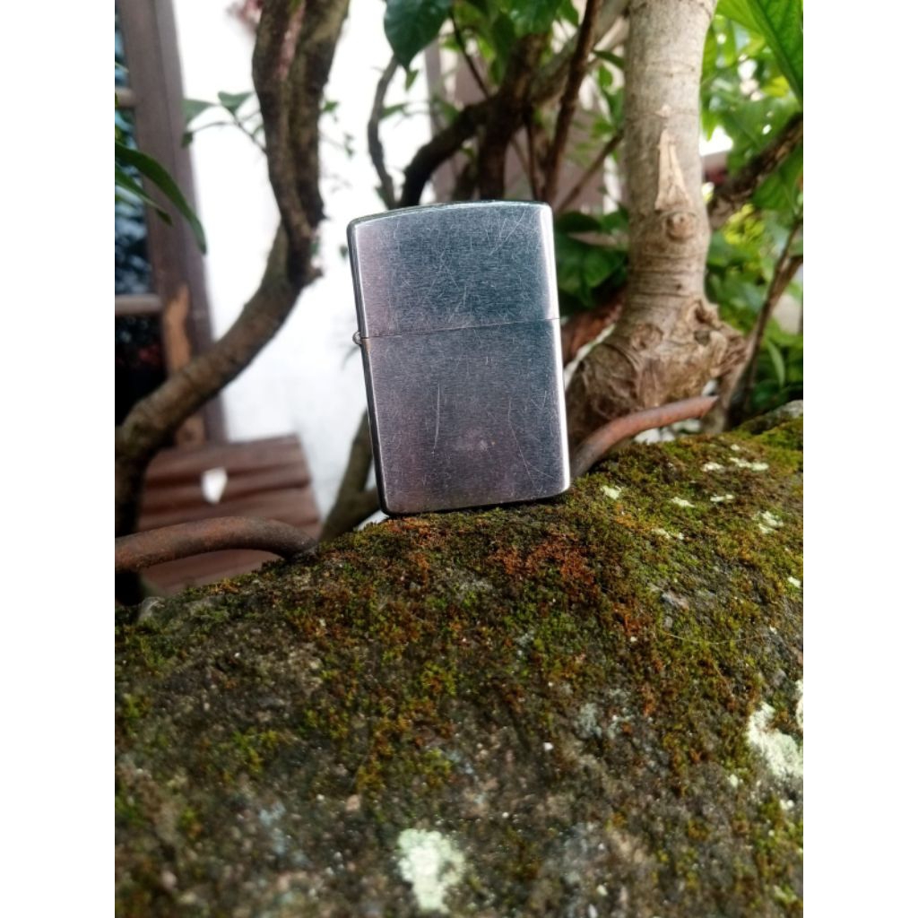 original Zippo brushed chrome Romawi 1989 denting
