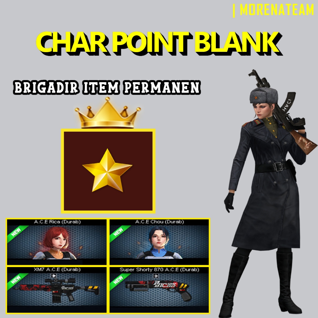 CHAR POINTBLANK / CHAR PB - BRGADIR XM7 A.C.E | DATA POLOS | AKUN POINTBLANK | GAME PC