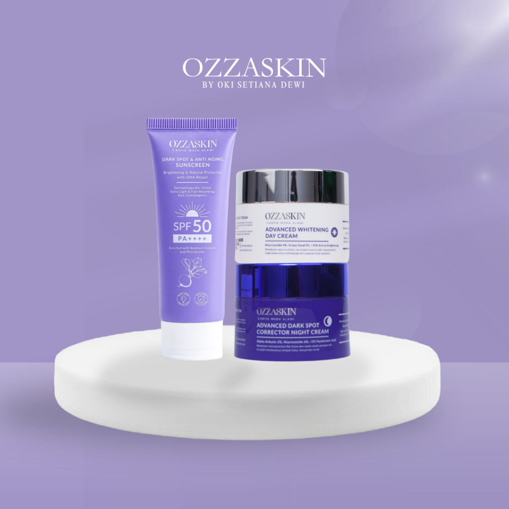 COMBO ADVANCED CREAM & PROTECTION BY OZZASKIN - Triple Flek Treatment - @2 Pcs Cream & 1 Pcs SS