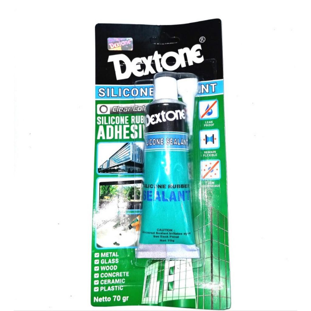 Lem Kaca Dextone/Lem Aquarium/Silicone Sealant Dextone 70 gram