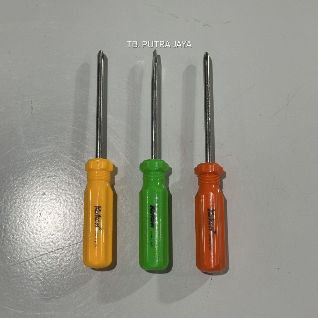 Obeng Kokon Besar Panjang 9" INCH Obeng Plus Minus Bagus Original Murah Berkualitas