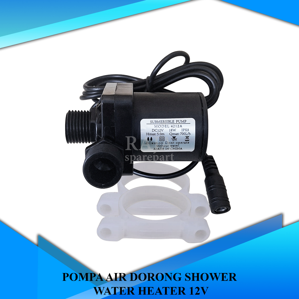 PADS12 POMPA DORONG / POMPA AIR SHOWER / POMPA AIR DORONG SHOWER WATER HEATER 12V