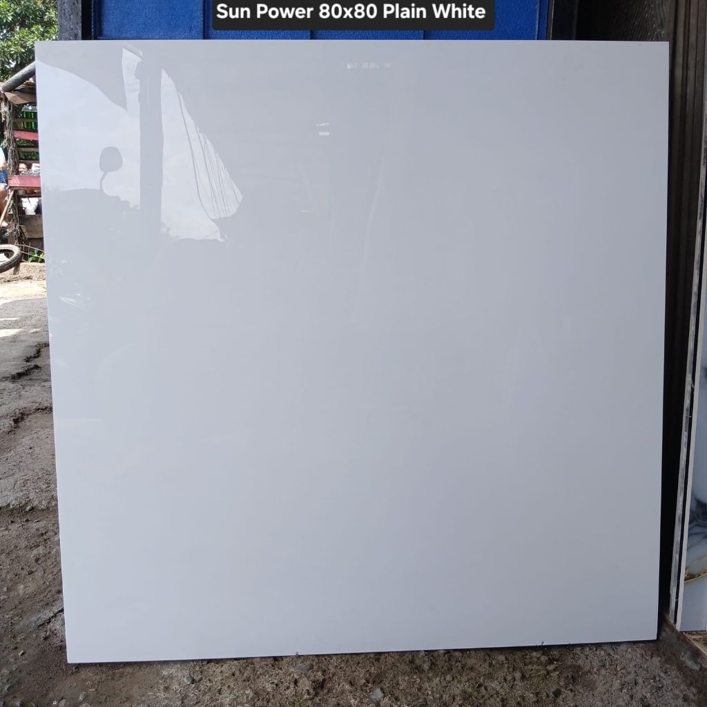 Granit 80x80 Plaint White Glossy