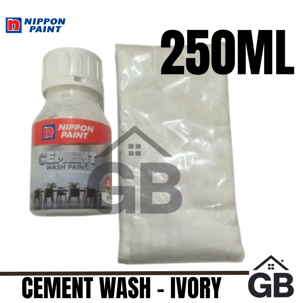 Cement Wash Ivory || Cement Wash 250ml - Cat Interior & Ekterior - Nippon Paint