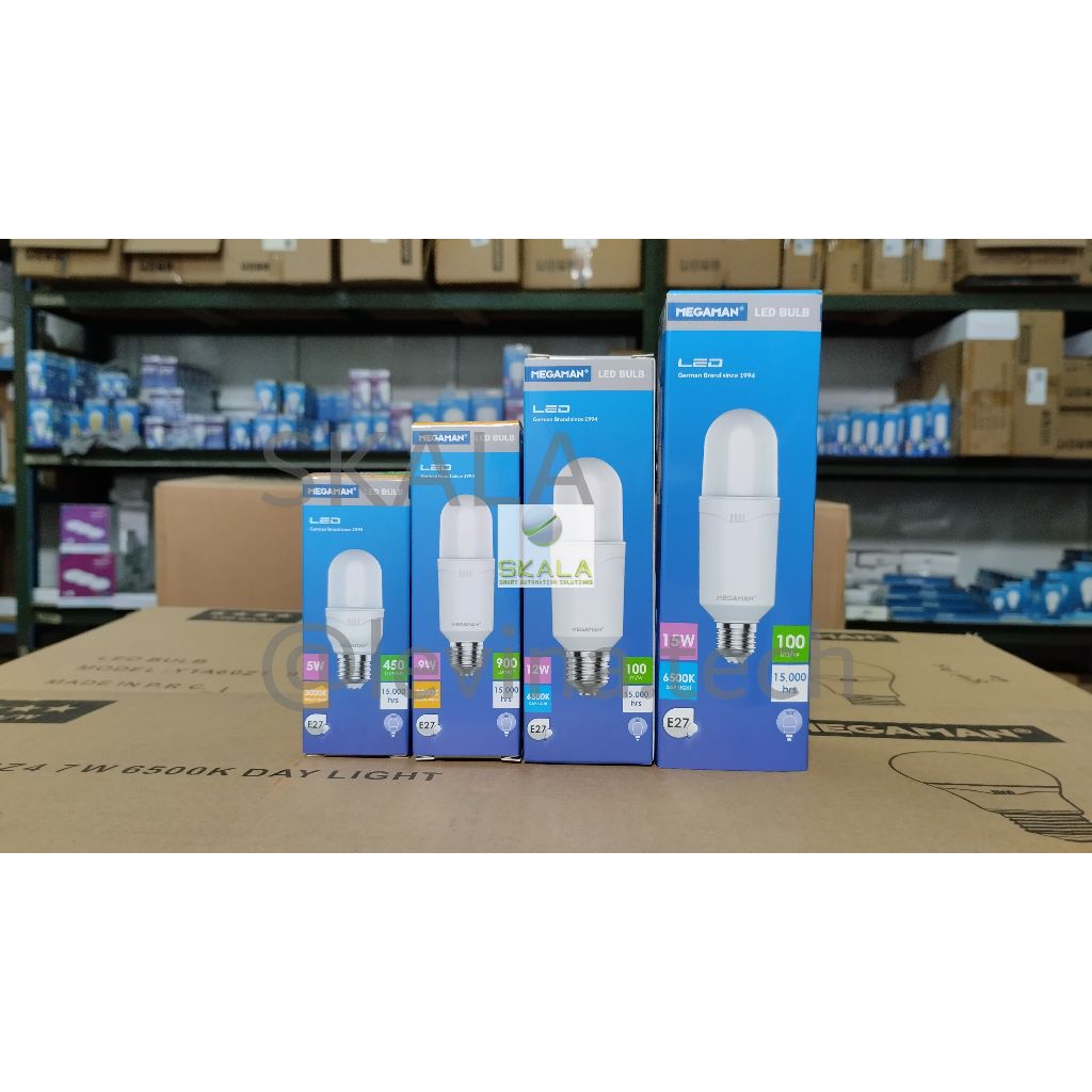 MEGAMAN - P-Bulp Lampu Bohlam LED 6500K 170-240V