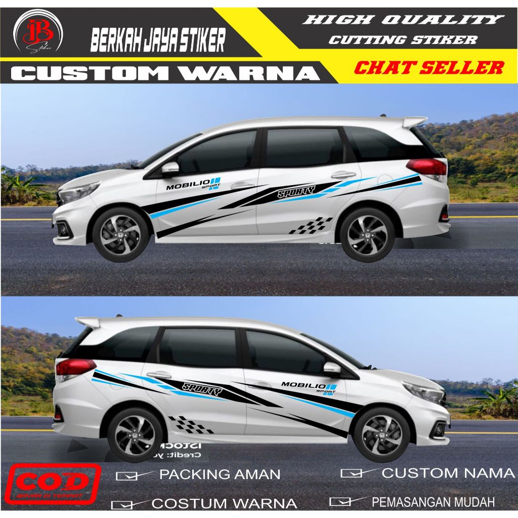 Berkah Jaya Stiker Mobil Honda Mobilio Stiker Body Mobilio Stiker Mobilio Terbaru