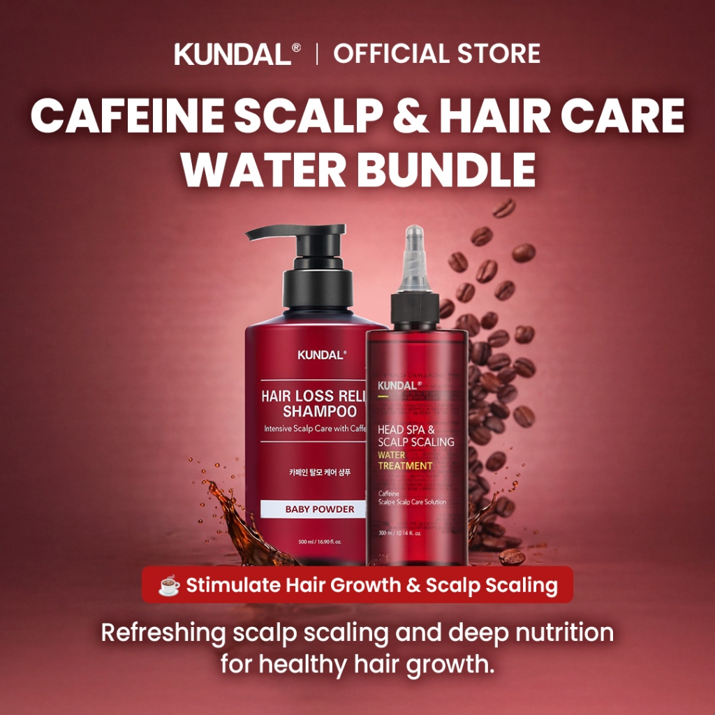 KUNDAL Caffeine DUO Bundle (Caffeine Shampoo & Water Treatment)