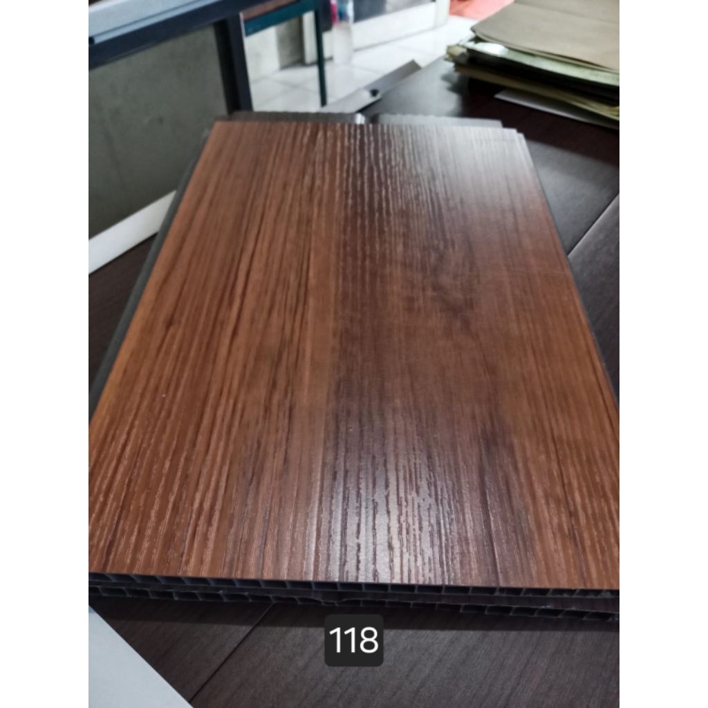 Plafon Pvc Doff Premium Laminated Plafon Serat Kayu Lebar 20cm