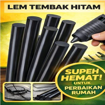 Lem Tembak Hitam Glue Stick Refill Lem Bakar Anti Bocor untuk Plastik, Ember & Perbaikan